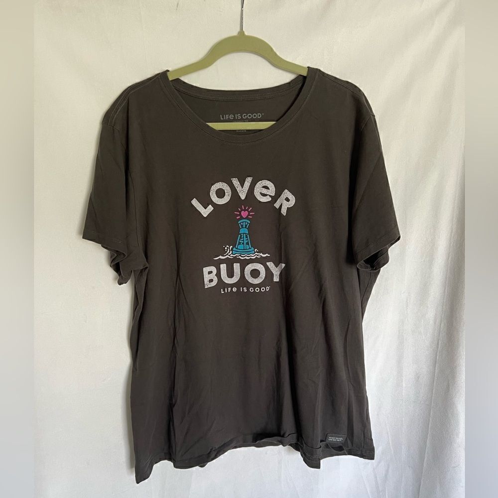 Life is Good Crusher Tee Lover Buoy size XXL
